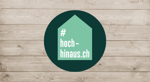 Aufkleber hoch-hinaus